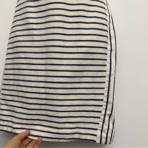 Banana Republic White and Navy Striped Dress - Picture 7 of 10